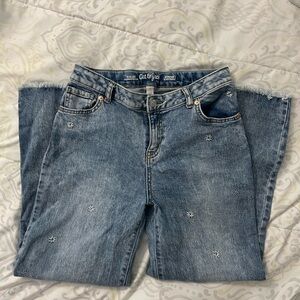 Cat & Jack Kids' Blue Embroidered Jeans